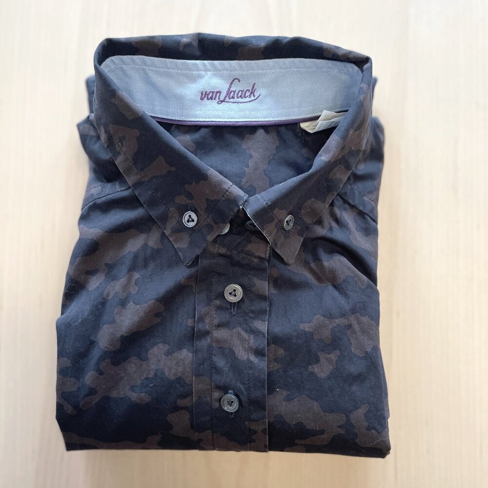 3For$20/van Laack - Alexi Camo Cotton Shirt - Made in Germany